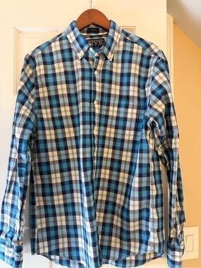 Rye Men's Slim Plaid Button-Down Shirt